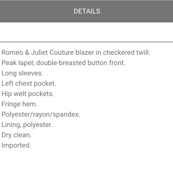 Brown Checkered Blazer - Picture 6 of 7